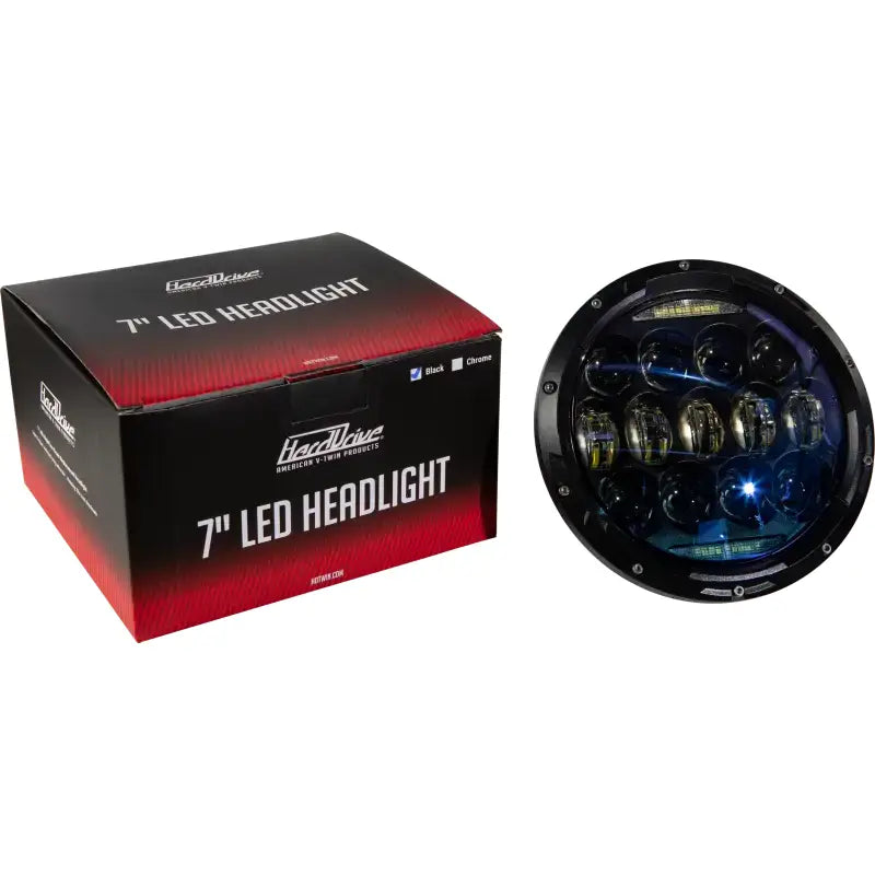 820-0361 Led Headlight 7’’ 130w White Angel Eyes - LED