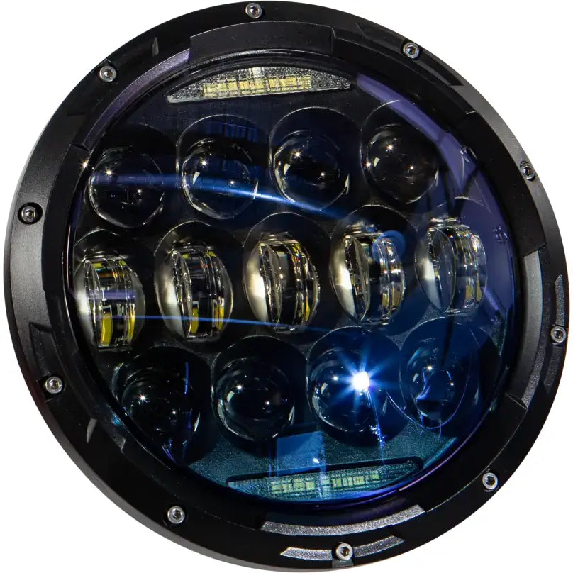 820-0361 Led Headlight 7’’ 130w White Angel Eyes - LED