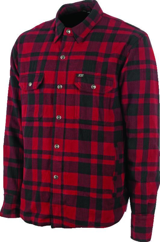 Speed and Strength 892267 Speed and Strength Black 9 2.0 Moto Shirt Red - Medium - 892267