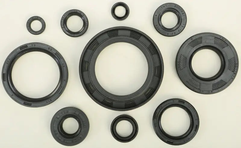 Black rubber oil seal set from 822122 oil seal kit for sealing applications