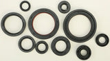 Black rubber oil seal set with various sizes for sealing needs in oil seal kit
