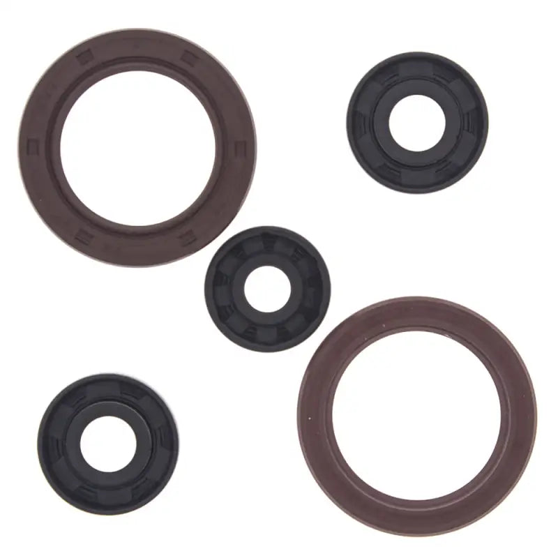 Round dark brown and black oil seals from 822363 Oil Seal Set, perfect seal kit