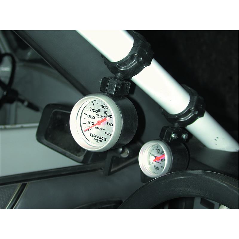 AutoMeter 48003 Autometer 2-1/16in inch Black Roll Pod Gauge Mount for 1 5/8 inch Roll Cage - 48003