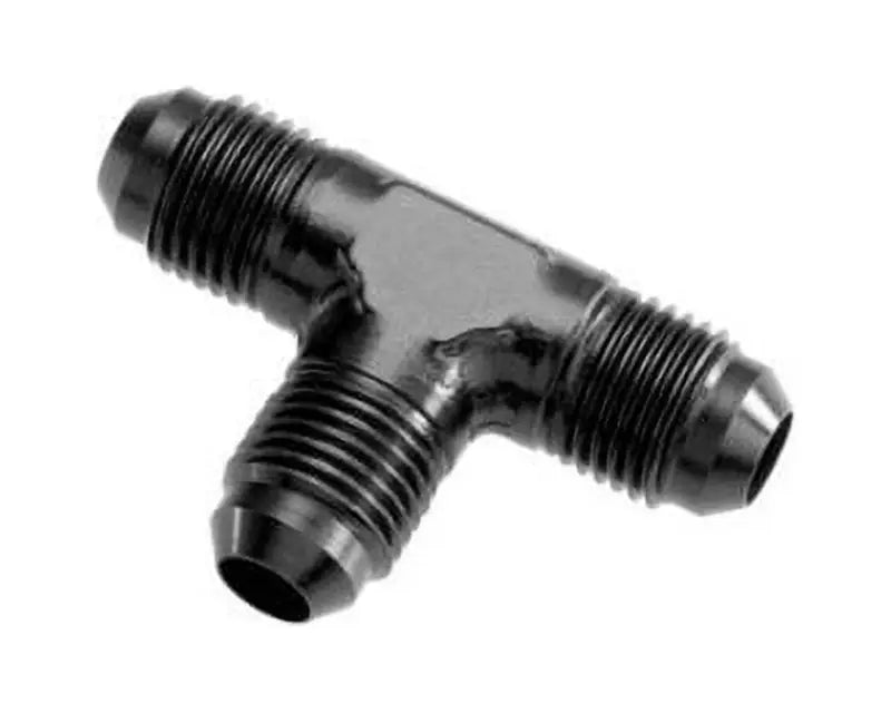 824-08-2 Redhorse AN to NPT Tee fitting, black, durable and precision-engineered for plumbing systems.