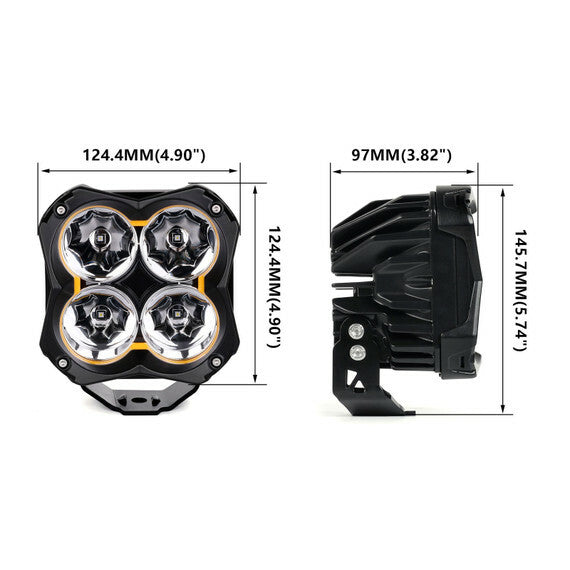 XK Glow XKGlow Spot Beam Cube Lights Illumination XK067005-KIT - Light Piece Kit