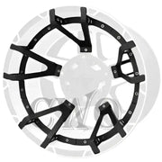 Black and white off-road wheel for 827MS220-CH Wheel Pros mid-spoke inserts