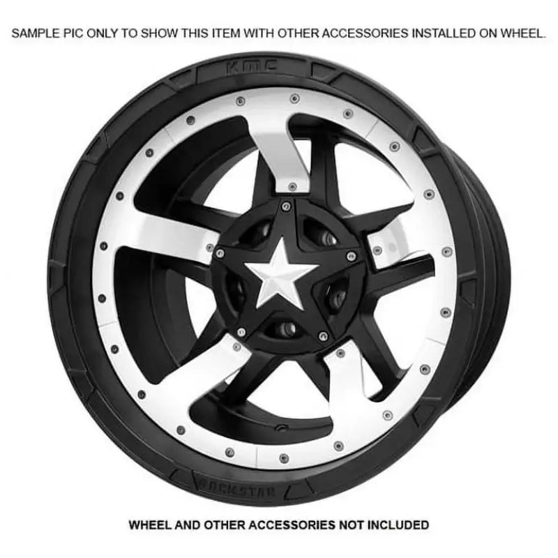 Black and silver star-centered wheel pros 827ms220-wt wheel for stylish upgrades