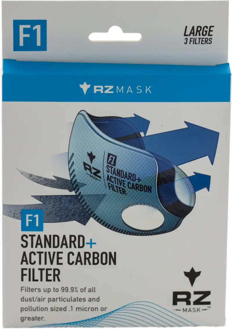 82811 Rz Mask Regular Filters Adult X 3/Pk - RZ Carbon