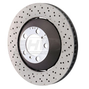 SHW Performance PFR41487 SHW 14-19 Porsche 911 GT3 4.0L w/o Ceramic Brake Right Front Drill-Dimp LW Brake Rotor (99135140681) - PFR41487