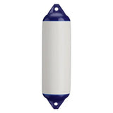83-518-187 Polyform 8.2' X 30' Commercial Grade Fender - Durable marine fender with blue ends, designed for heavy-duty boat protection.