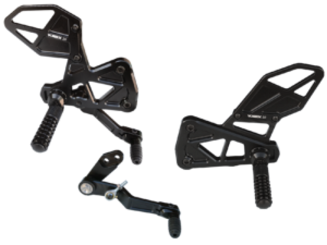 Vortex Racing Rearsets Replacement Rear- Black - Vortex Racing