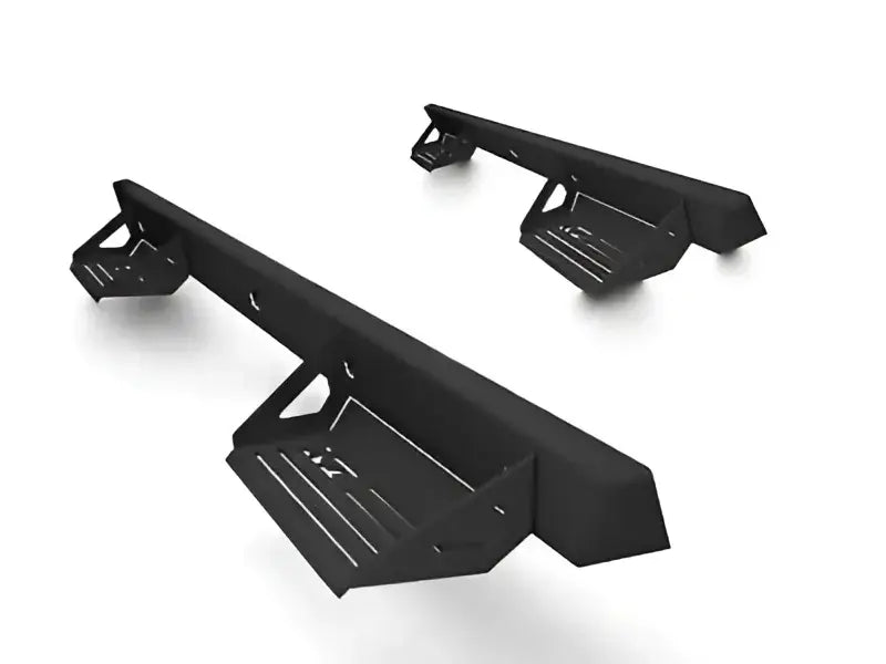 Black metal truck steps for ici stainles aluminum side steps upgrade