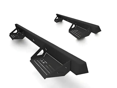Black metal truck steps for ici stainles aluminum side steps upgrade