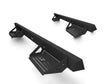 Black metal truck side steps on 840121412968 Ici Stainles Aluminum Side Steps