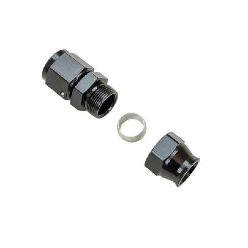 Moroso 65355 Moroso Aluminum Fitting Adapter 10AN Female to 5/8in Tube Compression-Black - 65355