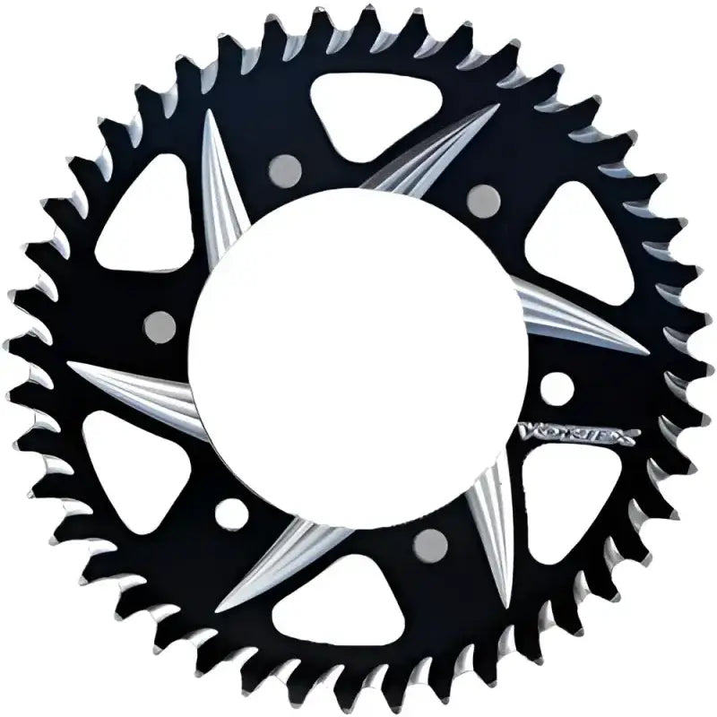 Black and silver motorcycle rear Cat5 sprocket 43t for Yam 530 chain upgrade
