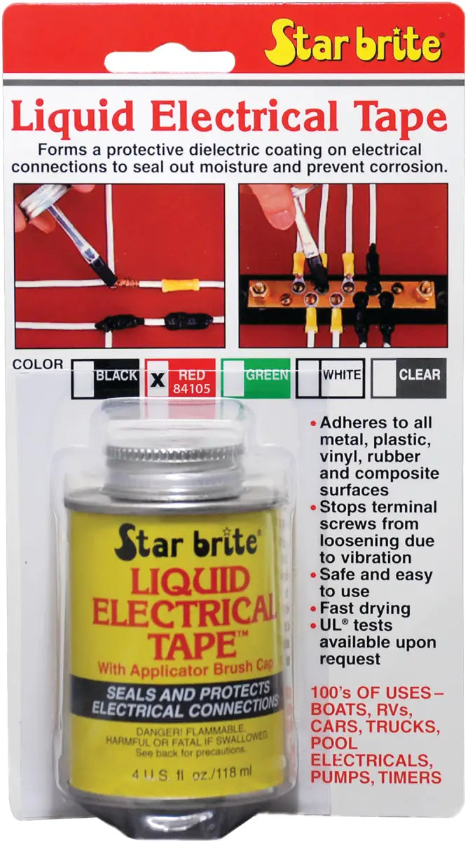 84105 Star Brite Liquid Electrical Tape Red 4 Oz 