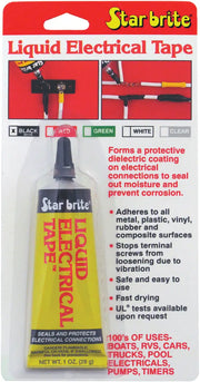 84154 Star Brite Liquid Electrical Tape Black 1 Oz 