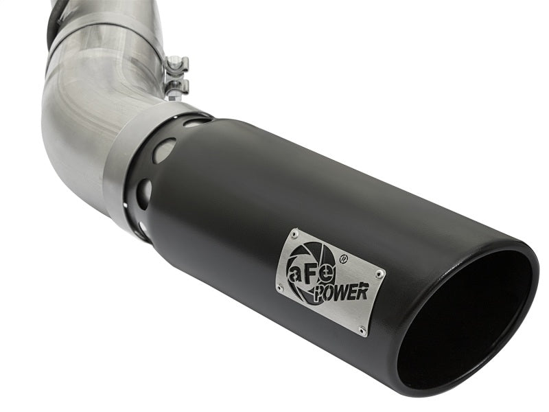 aFe 49-44085-B aFe LARGE BORE HD 4in 409-SS DPF-Back Exhaust w/Black Tip 2017 GM Duramax V8-6.6L (td) L5P