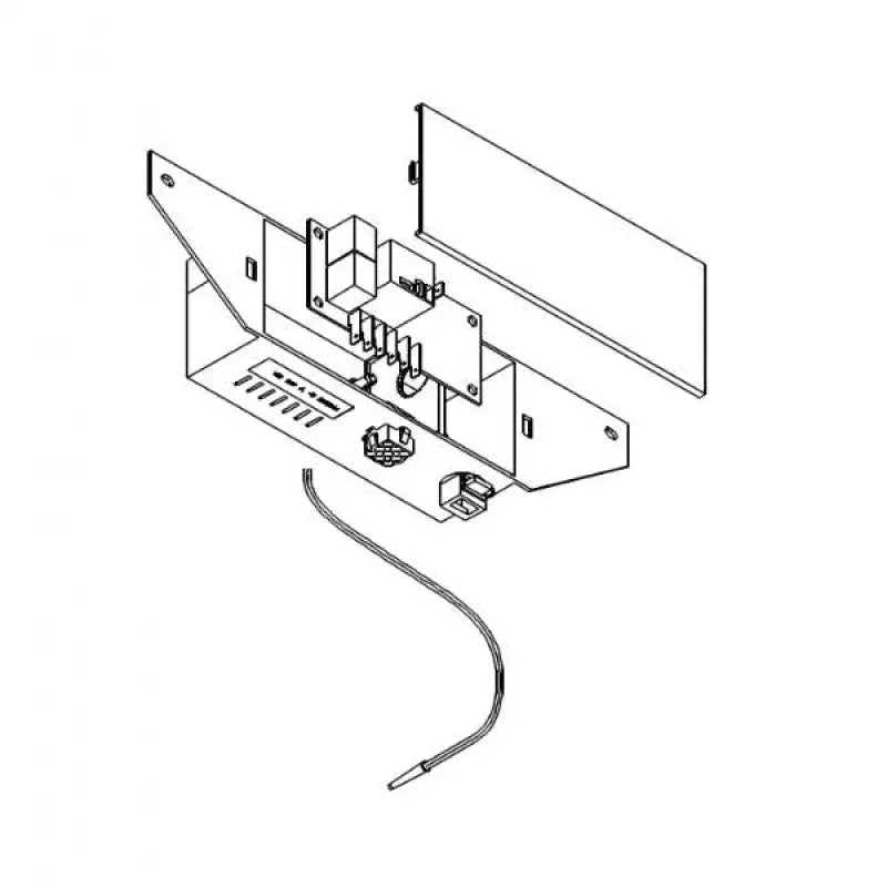 8430-3861 Coleman Air Cool Only Control Box illustration showing components and wiring.