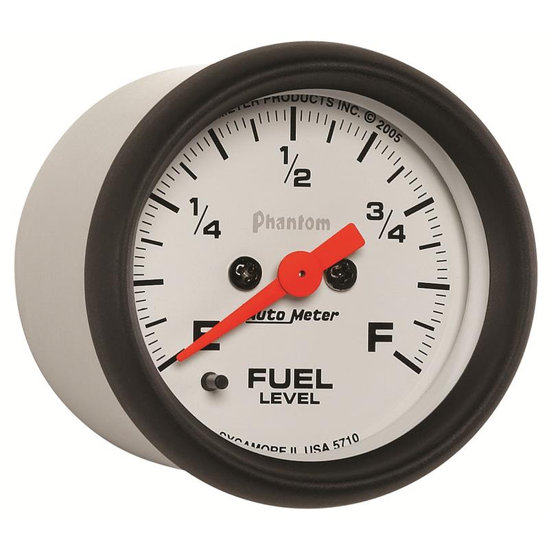 AutoMeter 5710 Autometer Phantom 52mm Full Sweep Electronic Fuel Level Programmable Empty-Full Range