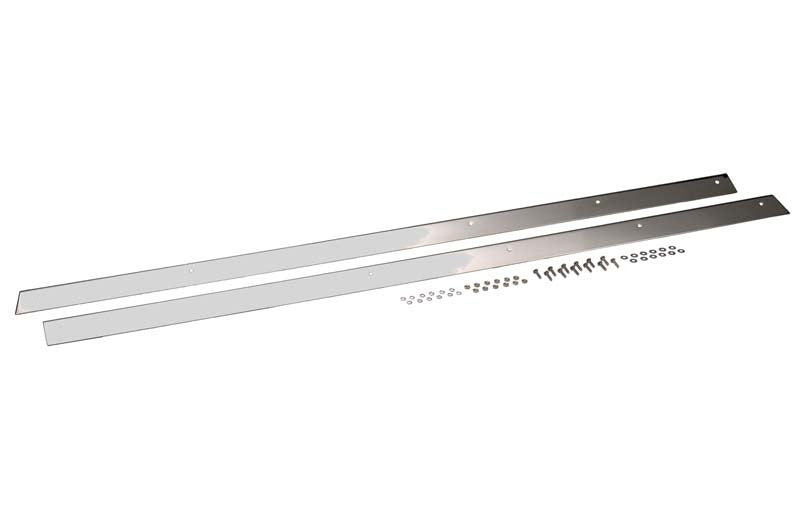 Kentrol 30414 Kentrol 76-86 Jeep CJ7 Rocker Guards Pair - Polished Silver