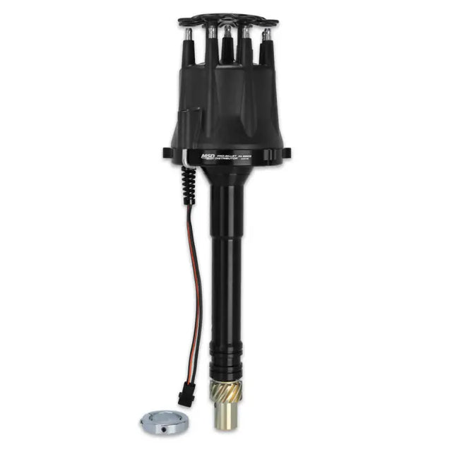 Black MSD Distributor 85505 for Chevy, high-performance ignition system, sleek finish, precision-machined, maximizes engine power, AVADA - Best Sellers,Must Haves