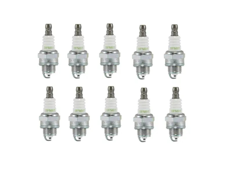 Ten champion small engine spark plugs for single car small engines in a 856-1 pack