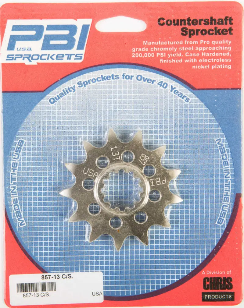 PBI 857-13 Front Cs Sprocket Steel 13t 520 Hus/Husq