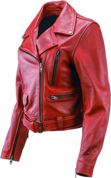 River Road Arabian Spice Leather Jacket Black Womens - Small - 094393