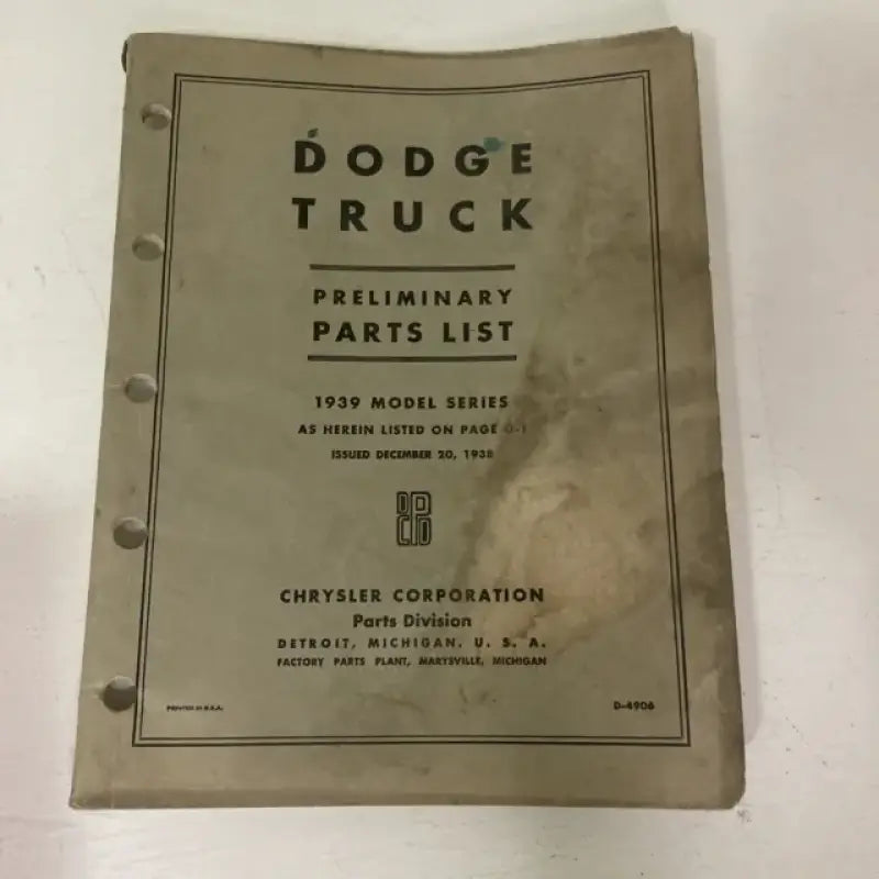 Vintage Dodge truck parts list with new 86-50091 A1 Mass Airflow Sensors in stock