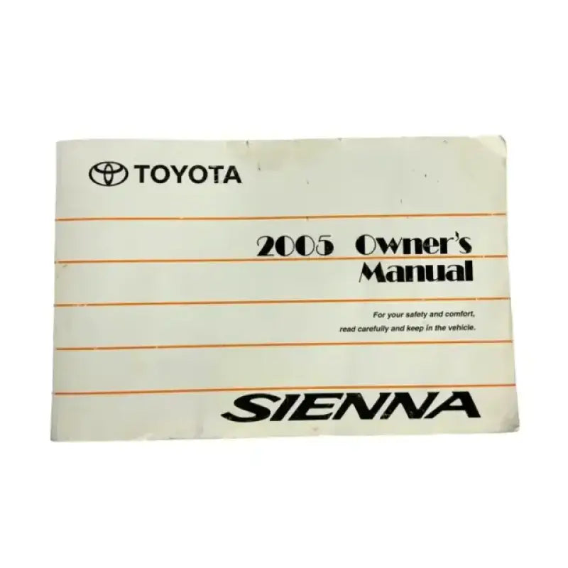 2005 Toyota Sienna owner’s manual with 86-50091 A1 Remfg Inc mass airflow sensors