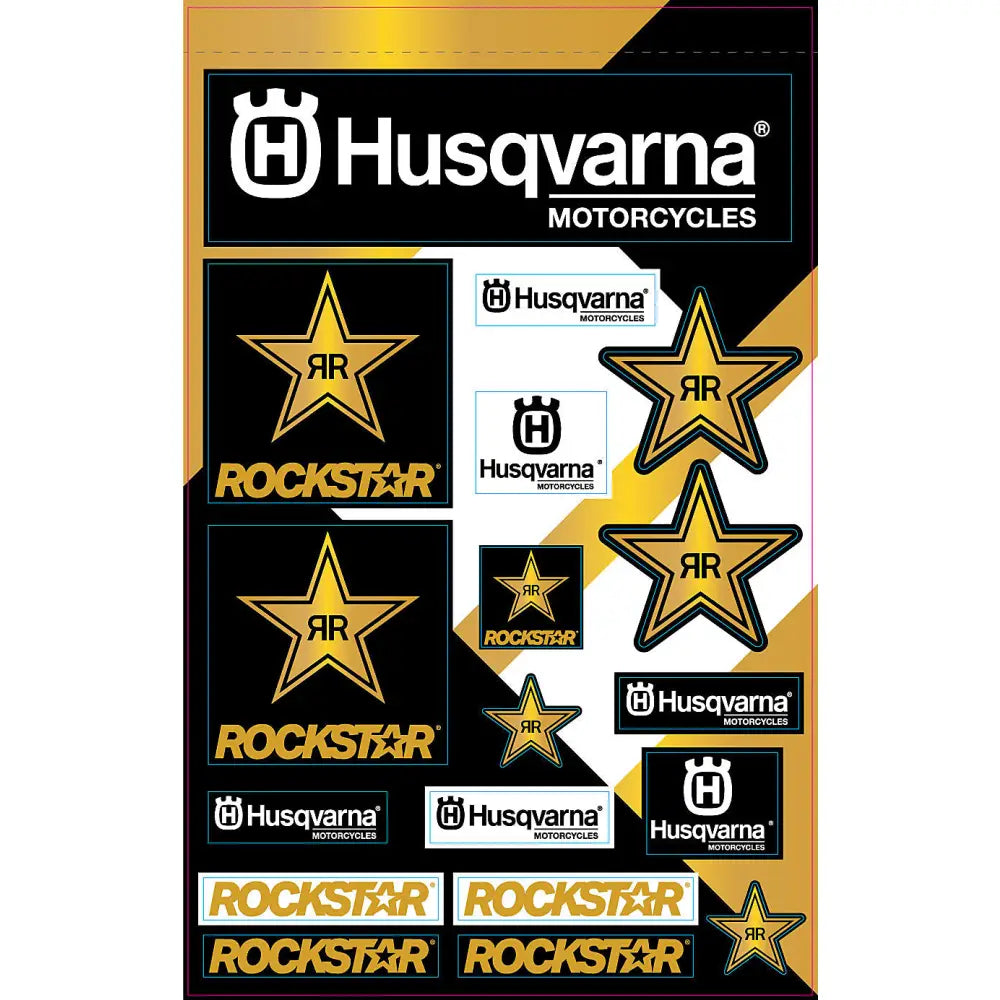 862-4070101 D-Cor Husqvarna Racing Decal Hus Racing Decal Sheet