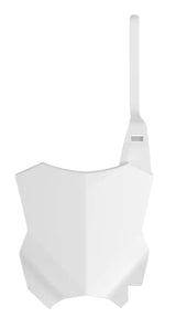 8665900002 Front Number Plate White - Plastic