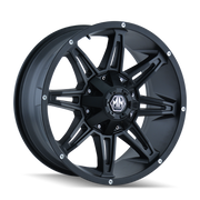 Mayhem 8090-8937MB18 Mayhem 8090 Rampage 18x9 / 6x135 BP / 18mm Offset / 106mm Hub Matte Black Wheel
