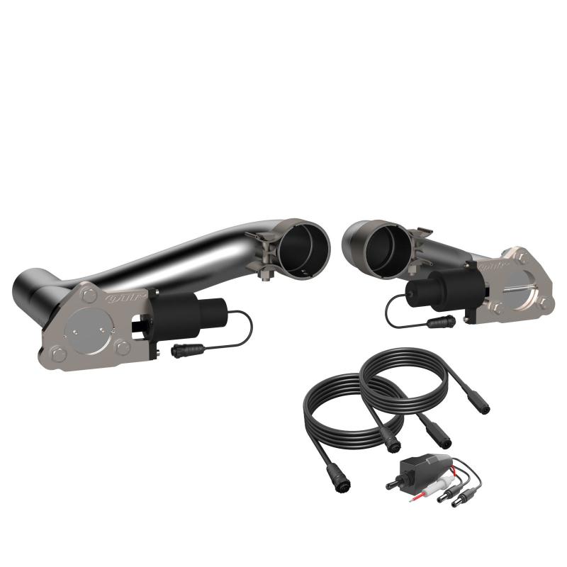 QTP 500110 QTP 10-15 Chevrolet Camaro SS 6.2L 2.5in 304SS Aggressor Cutout Dual Mid Pipes
