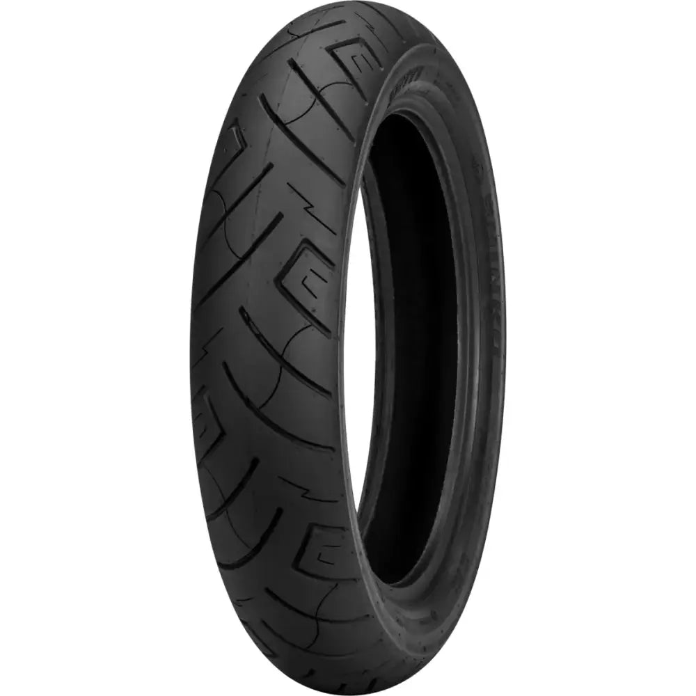 Shinko Tire 777 Cruiser HD Front 100/90B19 61H B/Bias TL Ref - High-performance tire for cruisers with reflective sidewall, maximum grip, and stability.