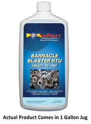 Sudbury 870-128 Barnacle Blaster Ready To Use, powerful marine growth remover in 1-gallon jug for boats and watercraft.