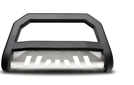 Black bull bar with silver skid plate for Chevy Silverado Armordillo bull bar 8703120