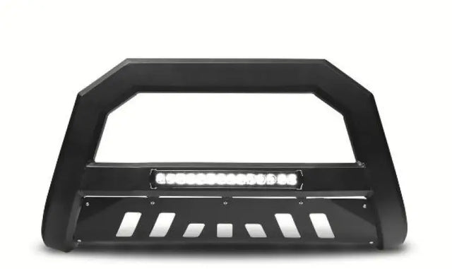 Black metal bull bar with LED light for Chevy Silverado Armordillo Armordillo 2019-2022