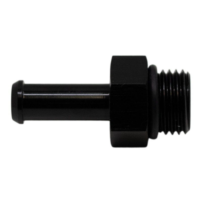 DeatschWerks 6-02-0505-B DeatschWerks 6AN ORB Male to 5/16in Male Barb Fitting (Incl O-Ring) - Anodized Matte Black