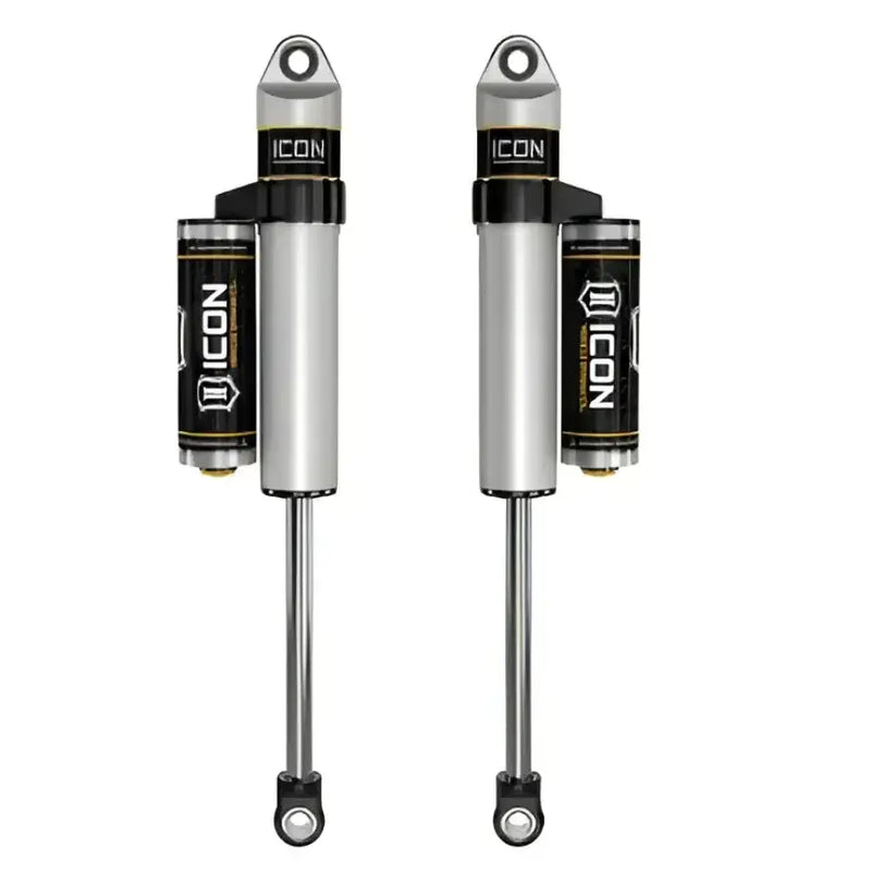 ICON 87705P Titan Xd shock absorbers with piggyback reservoir, 0-1.5' adjustable lift height, 2.5-inch body.