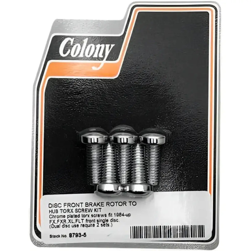 COLONY MACHINE 8793-5 Brake Rotor Hardware Front Torx Screw Kit