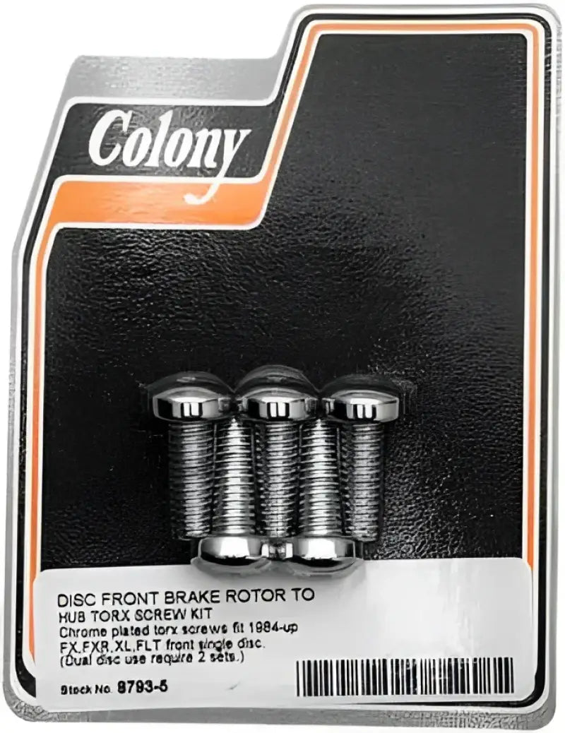 COLONY MACHINE 8793-5 Brake Rotor Hardware Front Torx Screw Kit