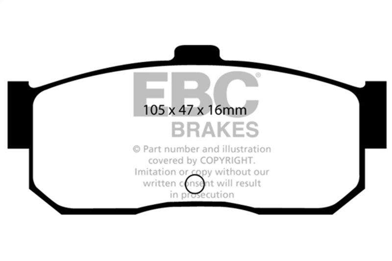 EBC DP3889C EBC 91-97 Infiniti G20 2.0 Redstuff Rear Brake Pads