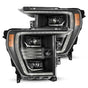 AlphaRex 880293 AlphaRex 21-22 Ford F150 PRO-Series Projector headlights Black w/Activ Light/Seq Signal