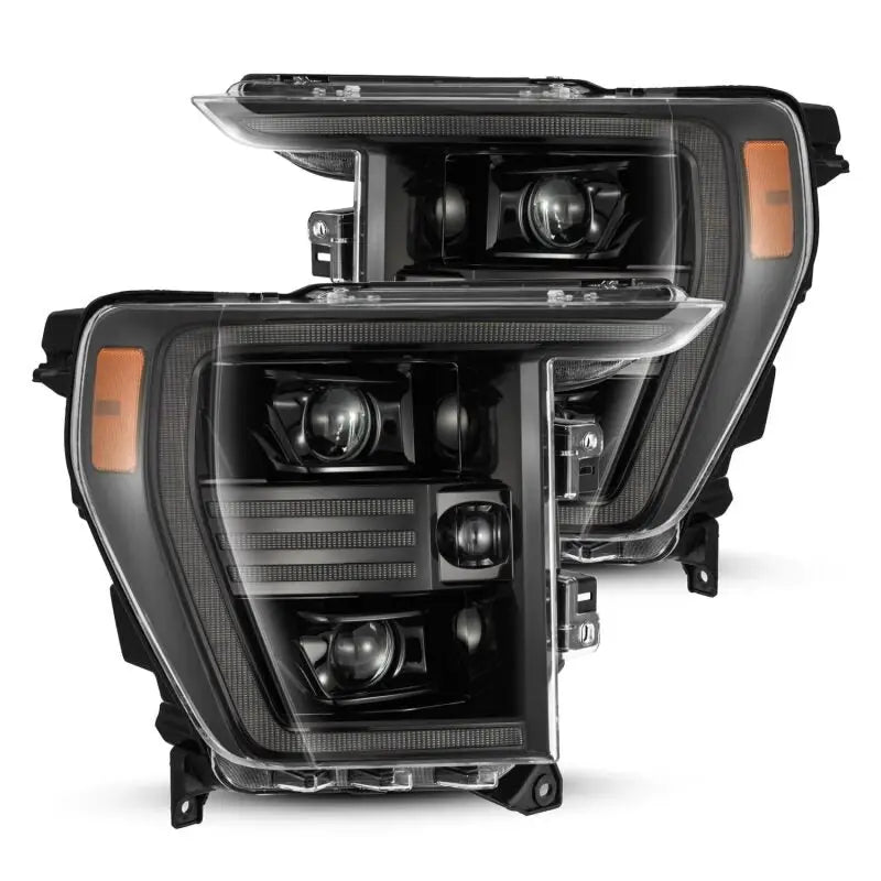 AlphaRex 880294 880294 AlphaRex 21-22 Ford F150 PRO-Series Projector headlights Alpha-Black w/Activ Light/Seq Signal