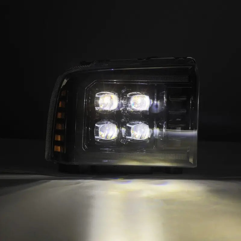 AlphaRex 880318 880318 AlphaRex 05-07 Ford Super Duty/Excursion NOVA-Series LED Projector Headlights Alpha-Blk w/Activ Ligh