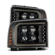 AlphaRex 880318 880318 AlphaRex 05-07 Ford Super Duty/Excursion NOVA-Series LED Projector Headlights Alpha-Blk w/Activ Ligh