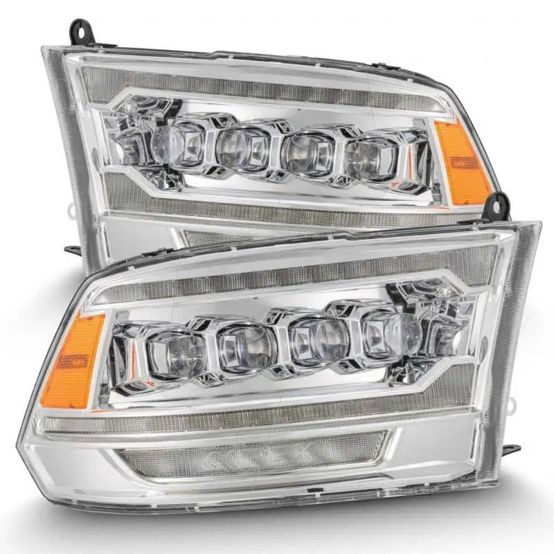 AlphaRex 880556 AlphaRex 09-18 Ram 2500 NOVA LED Proj Headlights Plank Style Chrome w/Activ Light/Seq Signal/DRL